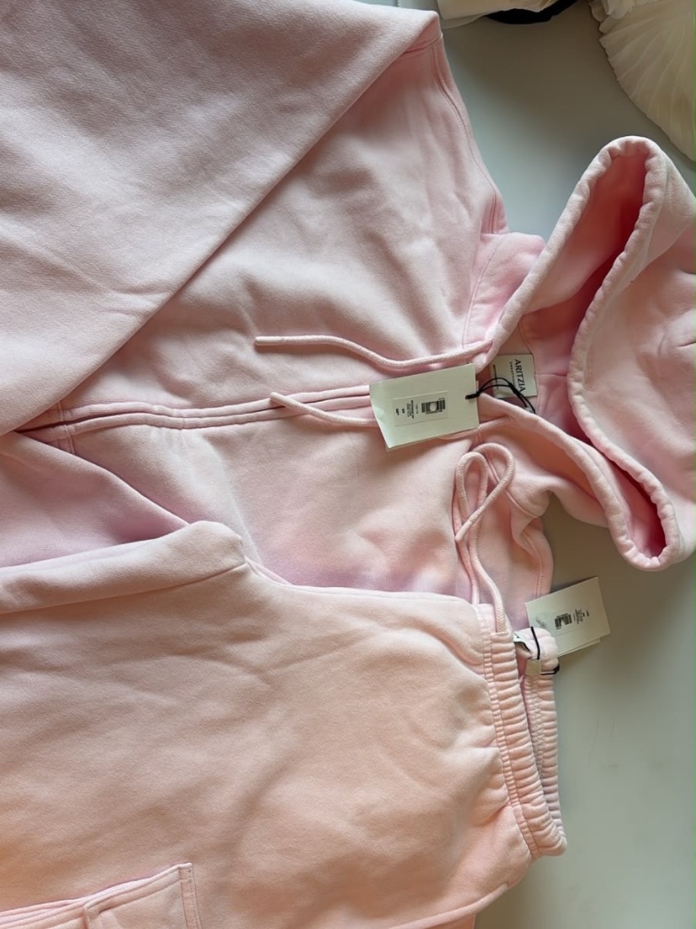 NWT aritzia villa pink S set